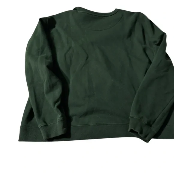 St. John's Bay Forest Green Crew Neck Sweater - Picture 2 of 4